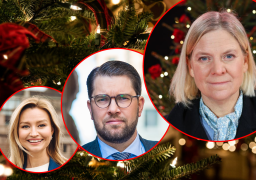Magdalena Andersson: pressbild. Jimmie Åkesson: pressbild. Ebba Busch: pressbild
